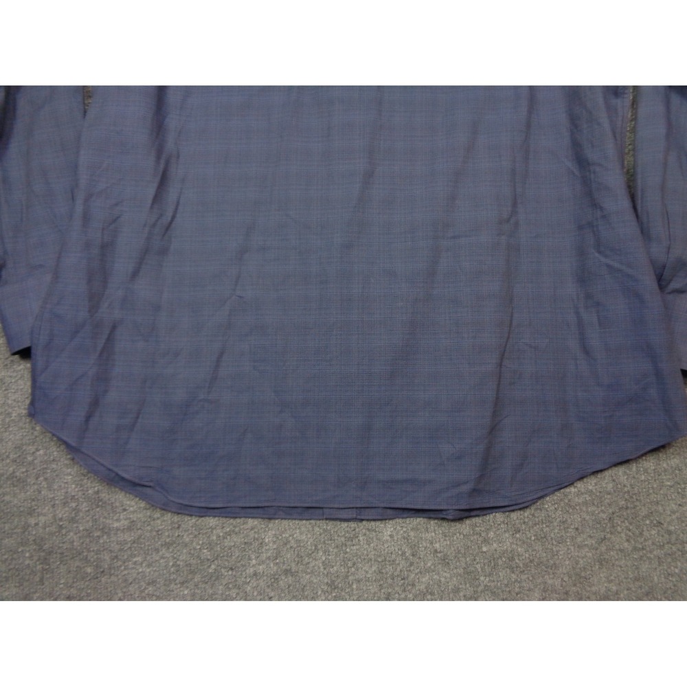 Brioni Ventiquattro Shirt Mens 17 1/2" 44 Neck Blue Long Sleeve Made in Italy - Picture 6 of 13